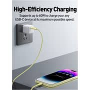 Joda Type-C to Type-C Silicone Charging Cable 1m – Yellow