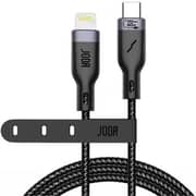 Joda Type-C to Lightning Nylon Braided Cable 1m – Black