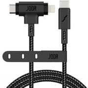 Joda Type-C to Type-C & Lightning 2-in-1 Cable 1m – Black