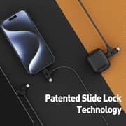 Joda Type-C to Type-C & Lightning 2-in-1 Cable 1m – Black