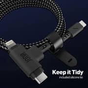 Joda Type-C to Type-C & Lightning 2-in-1 Cable 1m – Black