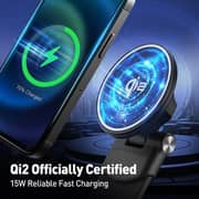 Joda MagQ Wireless Charging Car Holder with Velcro Base – Black