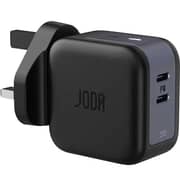 Joda USB-C Dual-Port GaN Wall Charger – Black