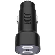 Joda USB-C Dual-Port Car Charger – Black