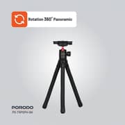 Porodo Flexible Tripod Stand Black