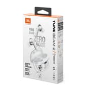 JBL Tune Beam 2 Ghost Edition Wireless Earbuds White