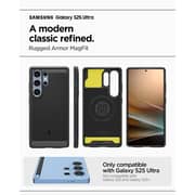 Spigen Rugged Armor MagFit Case Matte Black Samsung Galaxy S25 Ultra