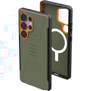 UAG Anti-Slip Case Olive Drab/Orange Samsung Galaxy S25 Ultra