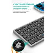 Protect Rechargeble Bluetooth Keyboard/Mouse Combo Space Grey