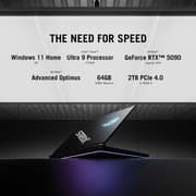 Asus ROG Strix SCAR 16 Gaming (2025) Laptop - 2nd Series / Intel Core Ultra 9-275HX / 16inch WQXGA / 2TB SSD / 64GB RAM / 24GB NVIDIA GeForce RTX 5090 Graphics / Windows 11 Home / English & Arabic Keyboard / Black / Middle East Version-[G635LX-RW036W]