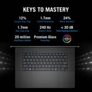 Asus ROG Zephyrus G16 Gaming (2025) Laptop - 2nd Series / Intel Core Ultra 9-285H / 16inch 2.5K / 2TB SSD / 64GB RAM / 24GB NVIDIA GeForce RTX 5090 Graphics / Windows 11 Home / English & Arabic Keyboard / Eclipse Gray/Middle East Version-[GU605CX-QR111W]