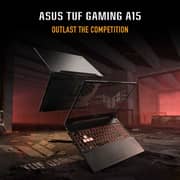 Asus TUF A15 Gaming (2025) Laptop - AMD Ryzen 5-7535HS / 15.6inch FHD / 512GB SSD / 8GB RAM / 4GB NVIDIA GeForce RTX 2050 Graphics / Windows 11 Home / English & Arabic Keyboard / Graphite Black / Middle East Version - [FA506NF-HN003W]