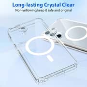 FITIT Clear Case for S25 with MagSafe – Ultra Slim, Shockproof, Crystal Clear Protection, Strong Magnetic Case Compatible with MagSafe (Clear)