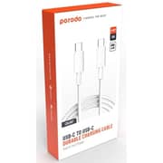 Porodo USB-C To USB-C Cable 3m White