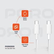 Porodo USB-C To USB-C Cable 3m White