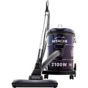 Hitachi CV-955N Drum Vacuum Cleaner, 2100W, 18L Dust Capacity, Aero Power Brush, Washable Cloth Filter – Blue – CV-955NBLGSA