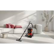 Hitachi CV-980TJ Drum Vacuum Cleaner, 2300W, 21L Dust Capacity, Aero Power Brush, Washable Cloth Filter – Red – CV-980TJBKRGSA