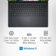 Dell Inspiron 15 (2022) Laptop - 12th Gen / Intel Core i5-1235U / 15.6inch FHD / 512GB SSD / 8GB RAM / Shared Intel UHD Graphics / Windows 11 Home / English Keyboard / Carbon Black / International Version - [i3520-5124BLK-PUS]