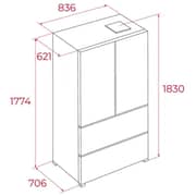 TEKA French Door Refrigerator 510L with Dual Cooling - RFD 75850 GBK