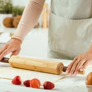 Nava Bamboo Rolling Pin With Silicone Handles 1pc