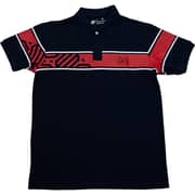 Bic Screen Print Polo Navy Large