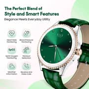 Xcell Elle Soleil Smartwatch 1.19″ AMOLED Display Green
