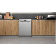 Ariston Freestanding Dishwasher with 14 Place Settings, 7 Programs, Inverter Motor, and Silver Finish – LFC3C26WX60HZ
