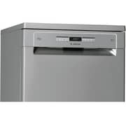 Ariston Freestanding Dishwasher with 15 Place Settings, 10 Programs, Inverter Motor, and Silver Finish – LFO3P31WLX60HZ