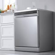 Midea Freestanding Dishwasher with 15 Place Settings, 9 Programs, Inverter Motor, and Silver Finish – WQP15WU7633GSS