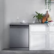 Midea Freestanding Dishwasher with 15 Place Settings, 9 Programs, Inverter Motor, and Silver Finish – WQP15WU7633GSS