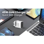 Iosuite GaN Tech 2Port Charger White - RY-U45DCC