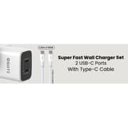 Iosuite GaN Tech 2Port Charger White - RY-U45DCC