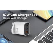 Iosuite GaN Tech 3Port Charger White - RY-U67ACC