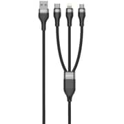 Iosuite 3-in-1 USB Cable 1.2m Black - DC73A