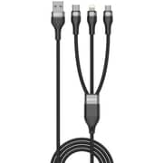 Iosuite 3-in-1 USB Cable 1.2m Black - DC73A