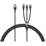 Iosuite 3-in-1 USB Cable 1.2m Black - DC73A