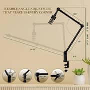 Ixtech Adjustable Mic Arm Desk Mount Black
