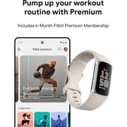 Fitbit GA05185-GB Charge 6 Smartwatch Porcelain/Silver Aluminium