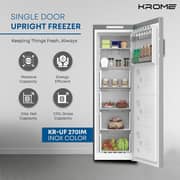 Krome Upright Freezer 270 Litres KR-UF 270IM