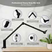 Ixtech Rotatable 360° Boom Arm Mic Stand Black