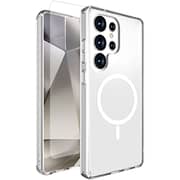 Max & Max Case With Screen Protector Clear Samsung Galaxy S25 Ultra
