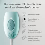 SmoothSkin Pure Mini Lite IPL Laser Hair Removal Device, Long-Lasting Body and Facial Hair Removal Device for Women & Men Long-Lasting, Hair-Free Skin Bikini Shaver and Facial Epilator at Home, Green