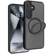 Levelo Via Matte Case With Ring Black Samsung Galaxy S25 Ultra