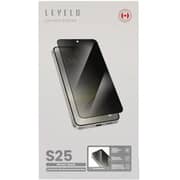 Levelo 2.5D Silk Print High Silicone Privacy Protector Black Samsung Galaxy S25