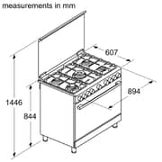 Bosch Series 4 Freestanding Gas Cooker with Flame Safety, 60x60cm – HGVDA0Q59M