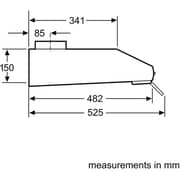 Bosch Series 4 Built In Chimney Hood DHU665CGB9