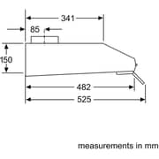 Bosch Series 4 Built In Chimney Hood DHU965CGB9