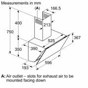 Bosch Series 4 Built In Chimney Hood DWK66PJ60M