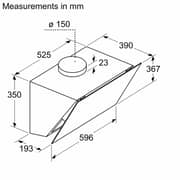 Bosch Series 4 Built In Chimney Hood DWK66PJ60M