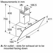 Bosch Series 4 Built In Chimney Hood DWK96PJ60M